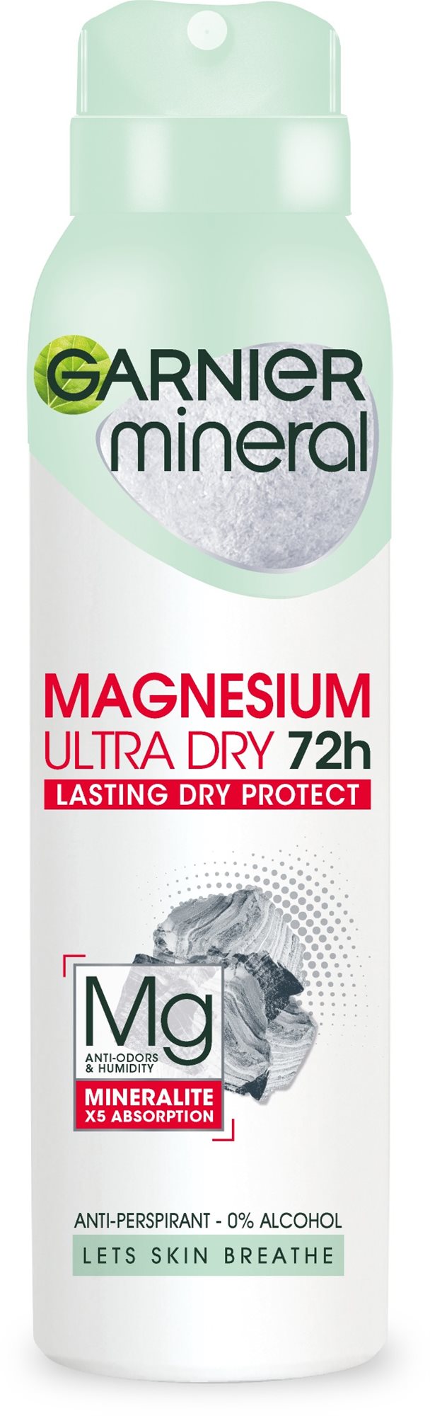 Izzadásgátló GARNIER Mineral Magnesium Ultra Dry 72H Spray 150 ml
