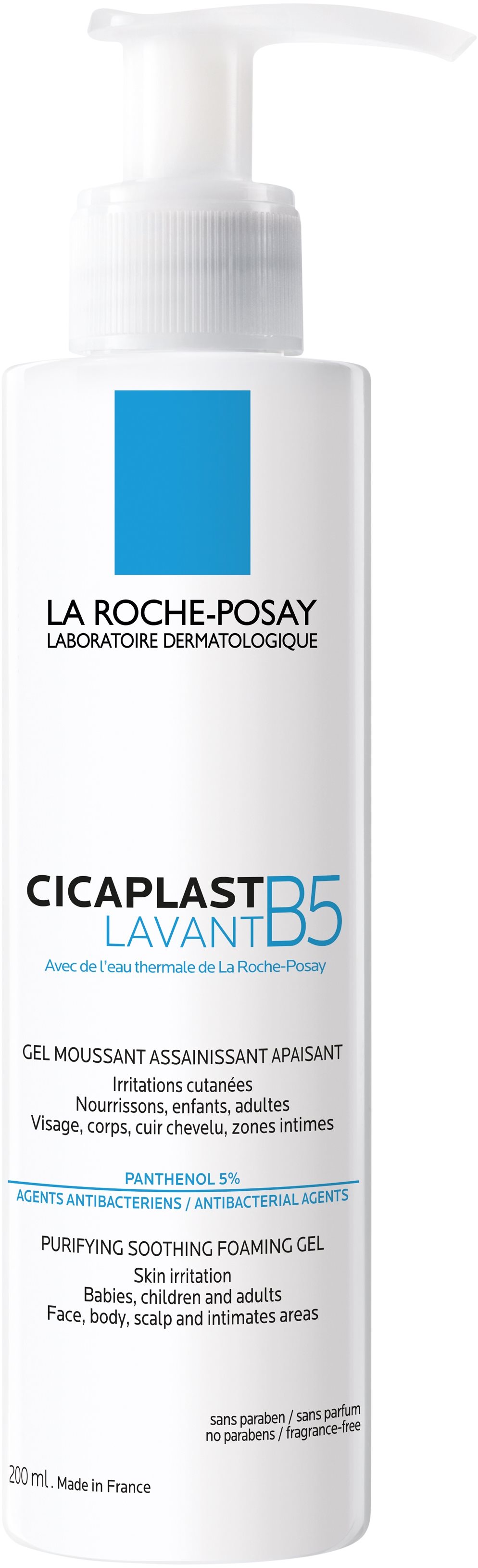 LA ROCHE-POSAY CICAPLAST Lavant B5 tisztító nyugtató habgél 200 ml