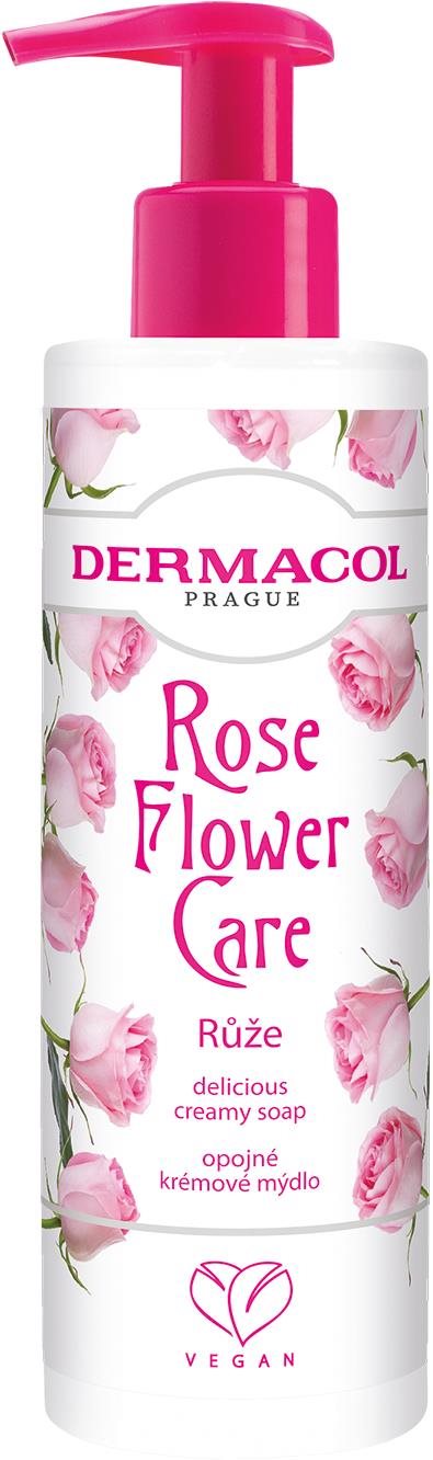 DERMACOL Flower care kézszappan Rózsa 250 ml