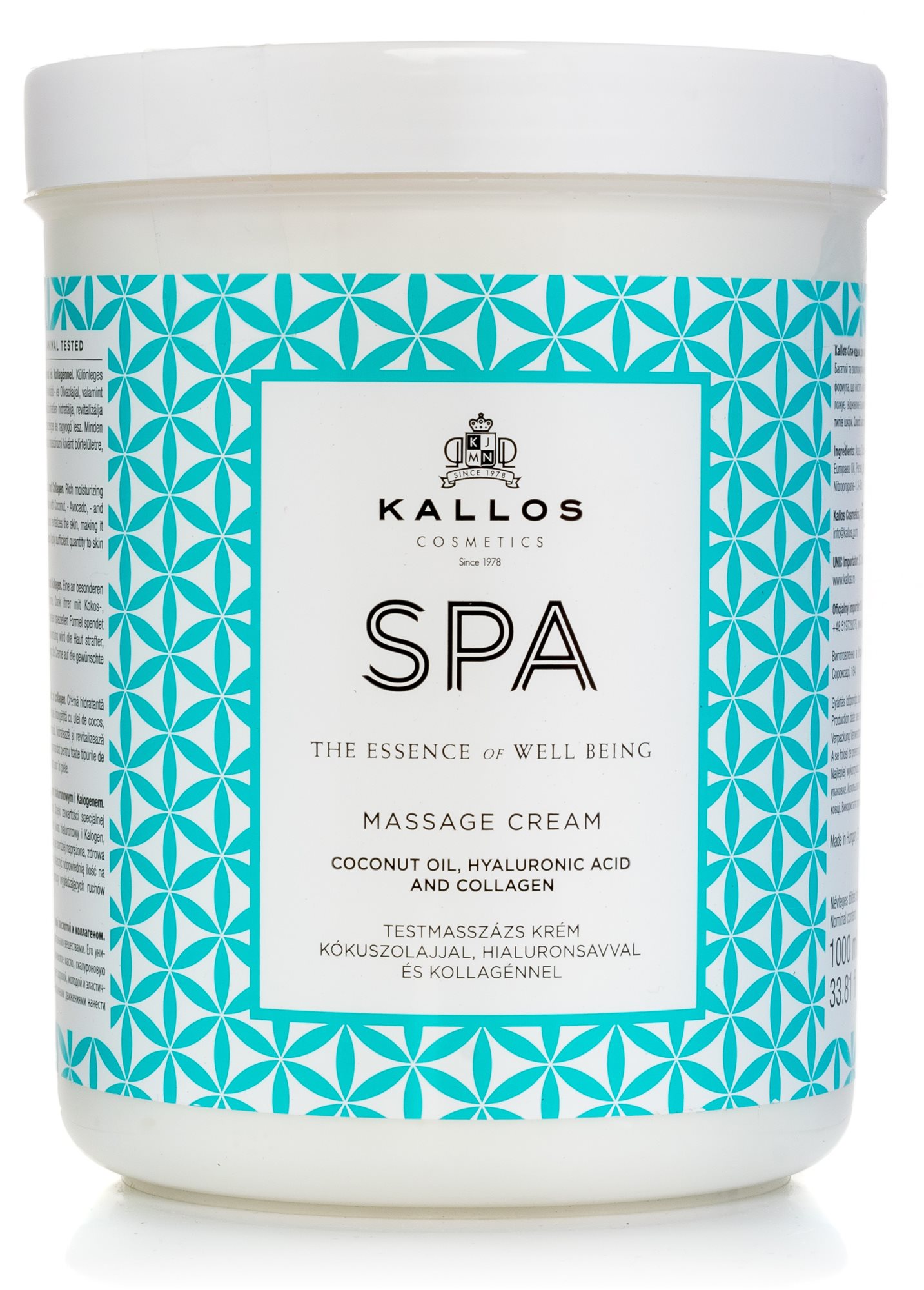 KALLOS Spa Massage Cream 1000 ml