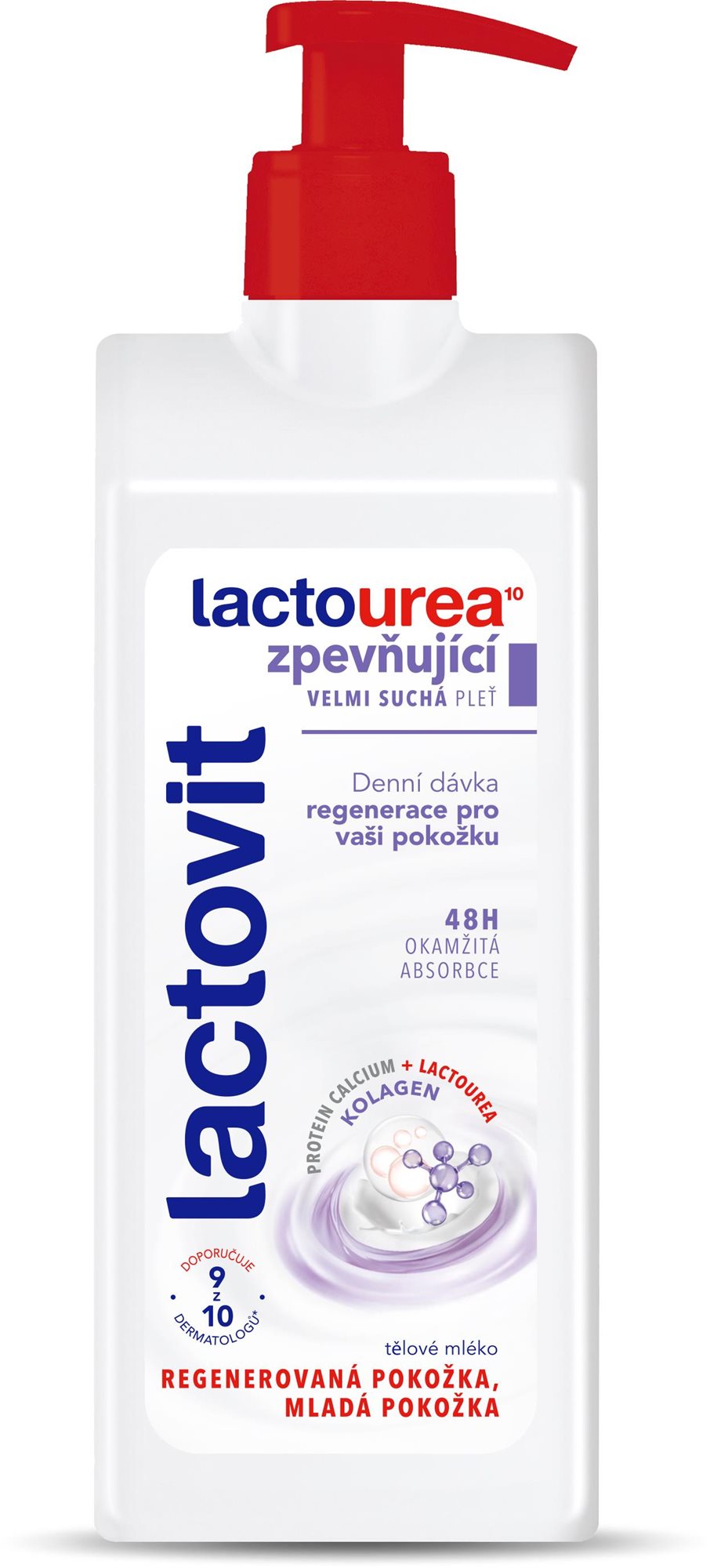 Testápoló LACTOVIT Lactourea feszesítő testápoló 400 ml