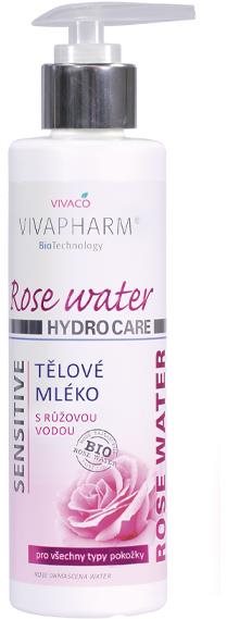 VIVACO Vivapharm Rose Water Tělové mléko s růžovou vodou 200 ml