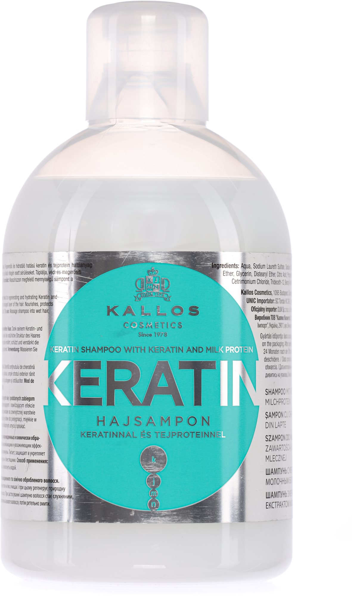 KALLOS Keratin Shampoo 1000 ml