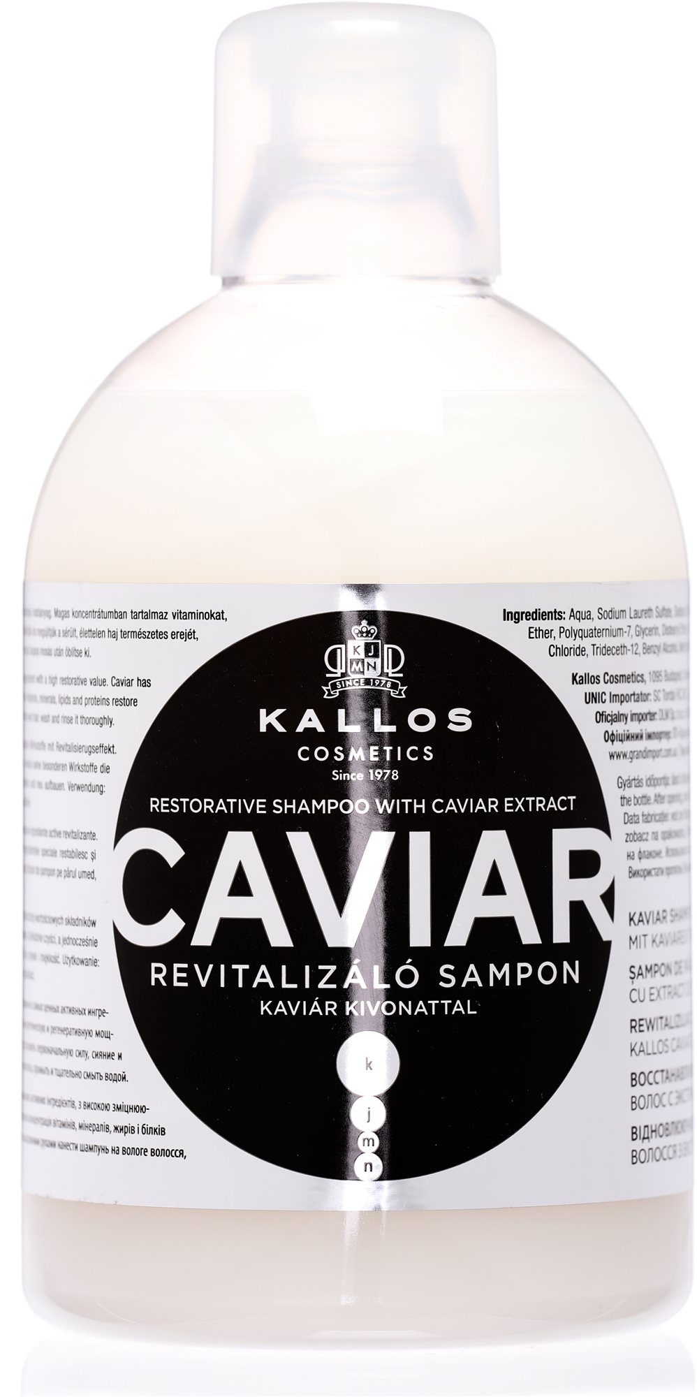 Sampon KALLOS Caviar Regeneráló Sampon 1000 ml