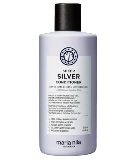 Maria Nila Hidratáló kondicionáló a sárga hajszín semlegesítésére Sheer Silver (Conditioner) 300 ml
