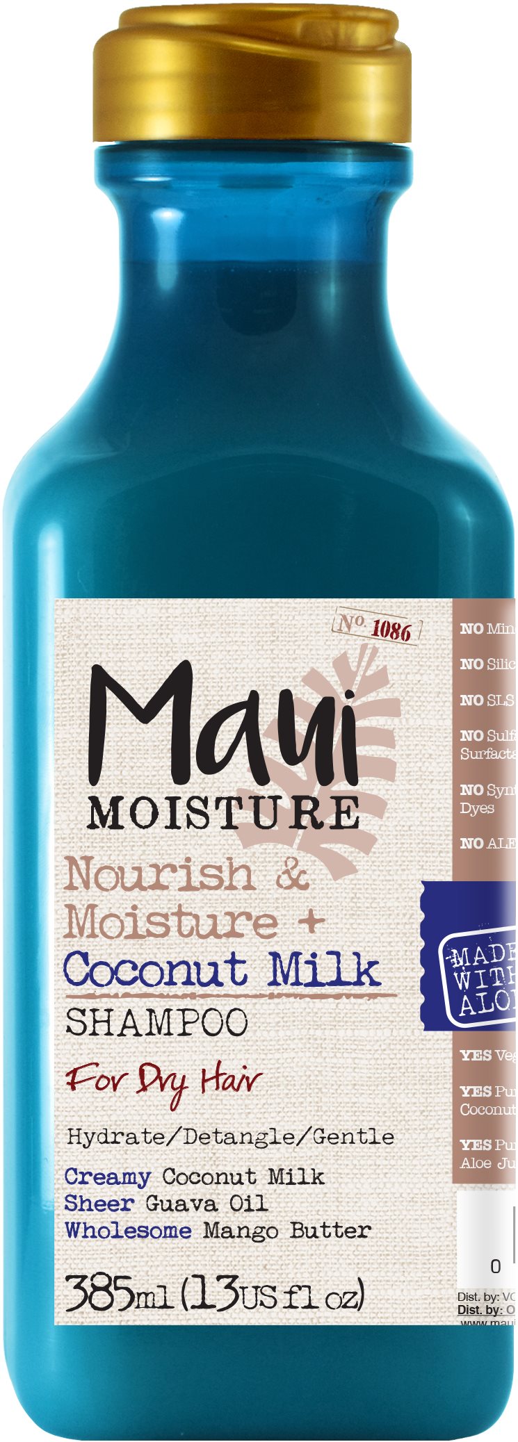 MAUI MOISTURE Coconut Milk Dry Hair Shampoo 385 ml