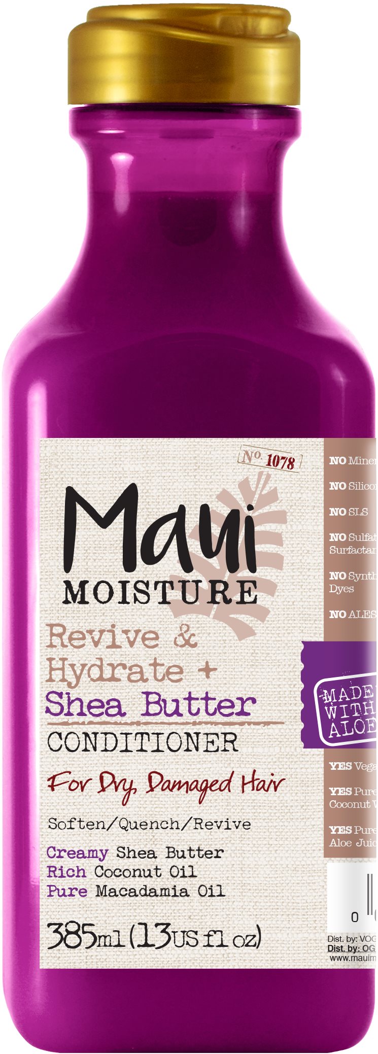 MAUI MOISTURE Shea Butter Dry and Damaged Hair Conditioner 385 ml