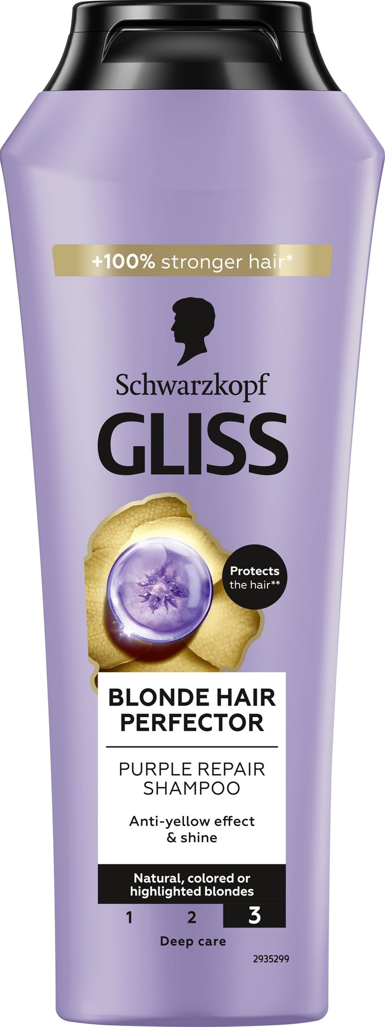 SCHWARZKOPF GLISS Blonde Hair Perfector Shampoo 250 ml