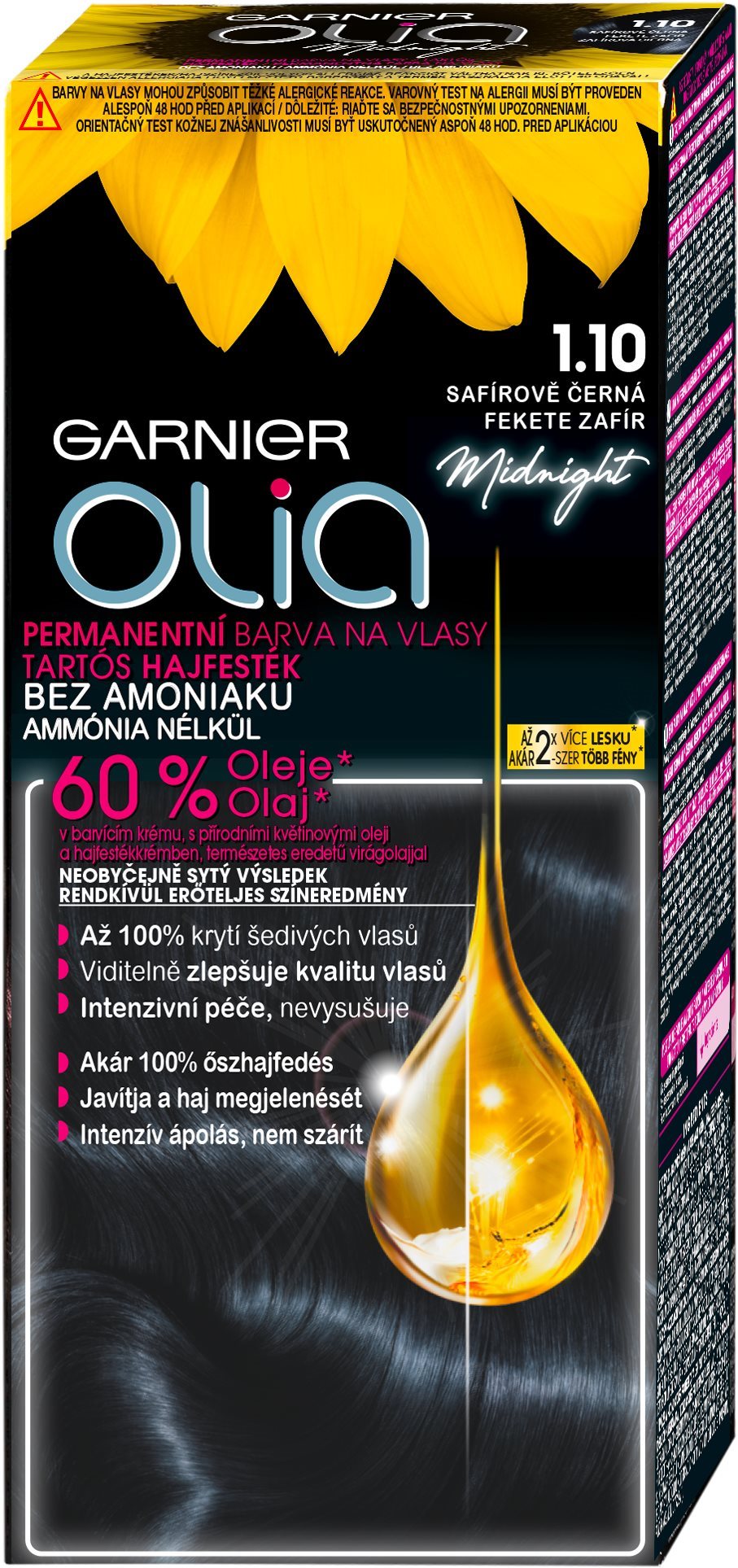 GARNIER Olia 1.10 Fekete Zafír 50 ml