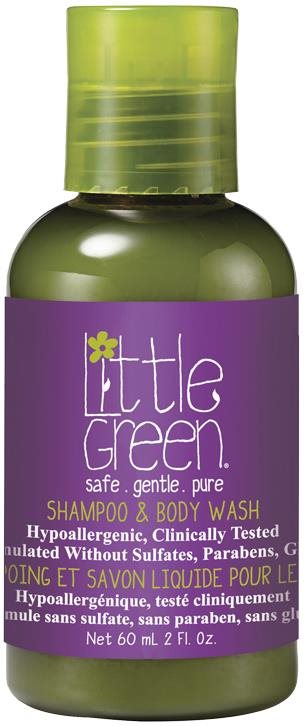 LITTLE GREEN Kids Shampoo & Body Wash 2 az 1-ben 3+ éves gyermekeknek 60 ml