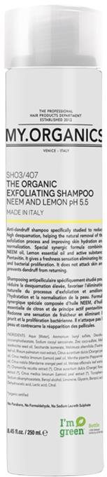 MY.ORGANICS The Organic Exfoliating Shampoo Neem and Lemon 250 ml