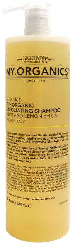 MY.ORGANICS The Organic Exfoliating Shampoo Neem and Lemon 1000 ml