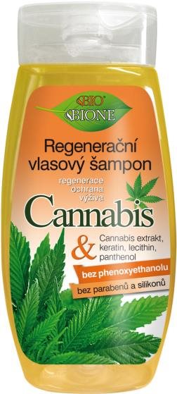 BIONE COSMETICS Bio Cannabis Regeneráló tápláló sampon 260 ml