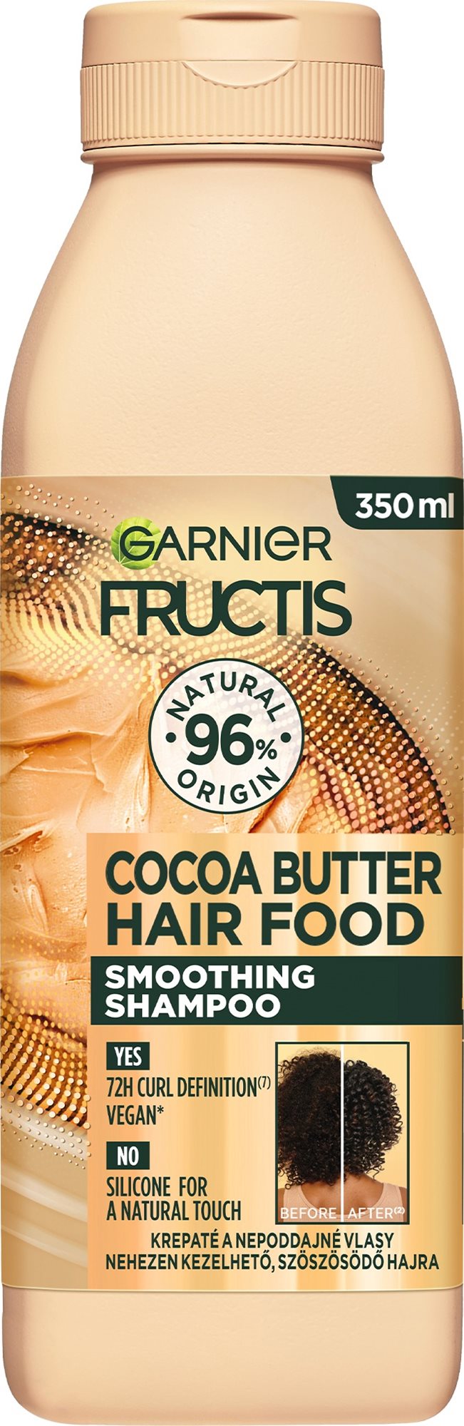 GARNIER Fructis Hair Food Cocoa Butter Hajsimító sampon 350 ml