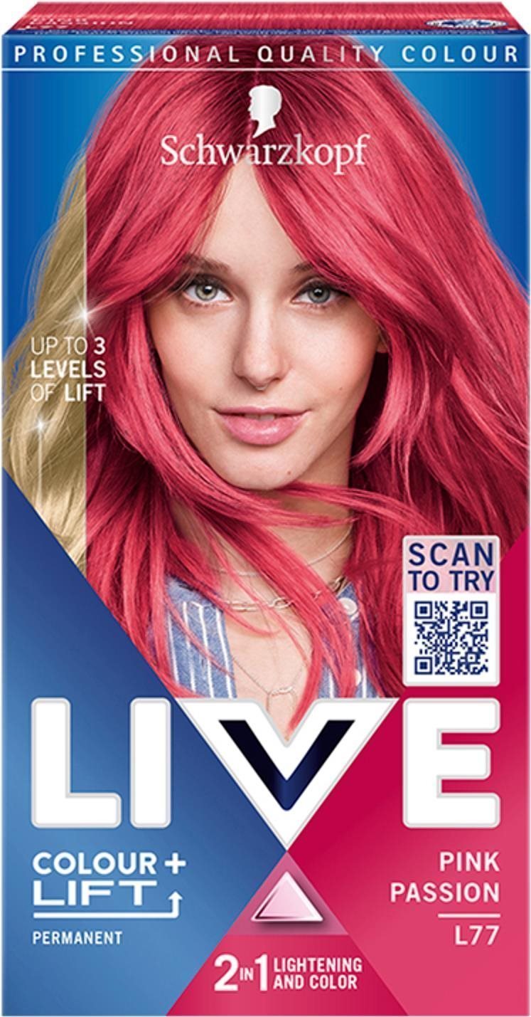 SCHWARZKOPF LIVE Colour+Lift L77 Rózsaszín szenvedély 60 ml