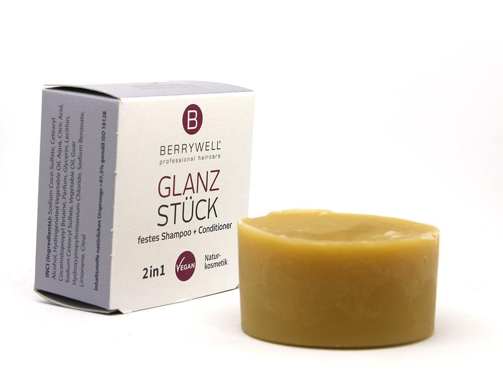 BERRYWELL Glanz Stück Fastes Shampoo + Conditioner 80 g