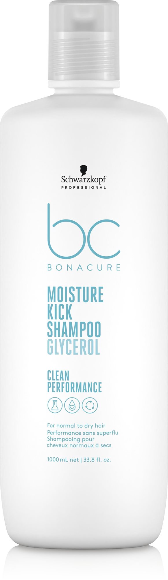 SCHWARZKOPF Professional BC Bonacure Clean Balance Moisture Kick Sampon 1000 ml
