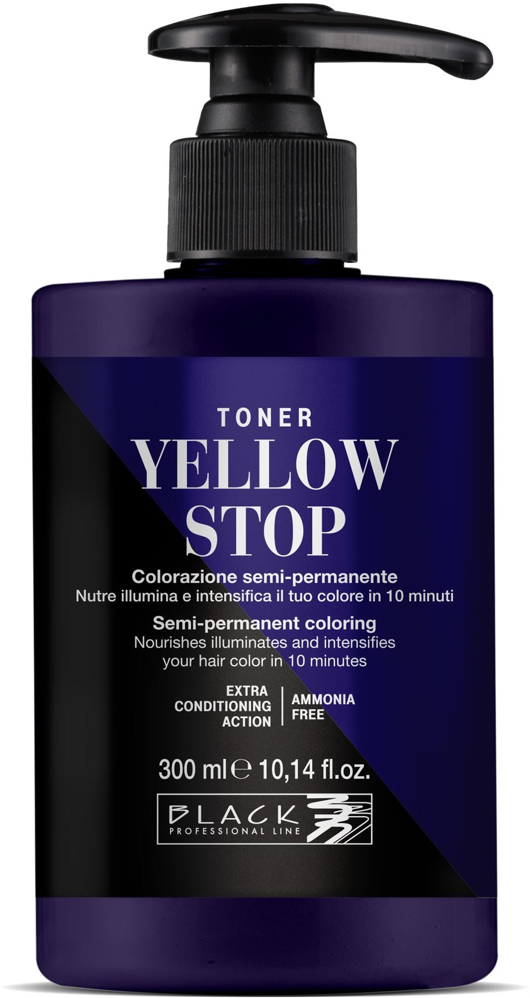 BLACK PROFESSIONAL Barevný toner na vlasy Yellow Stop 300 ml