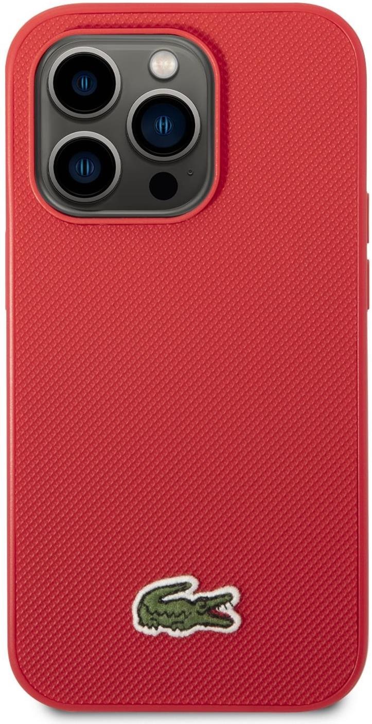Lacoste Iconic Petit Pique Logo iPhone 14 Pro piros hátlap tok