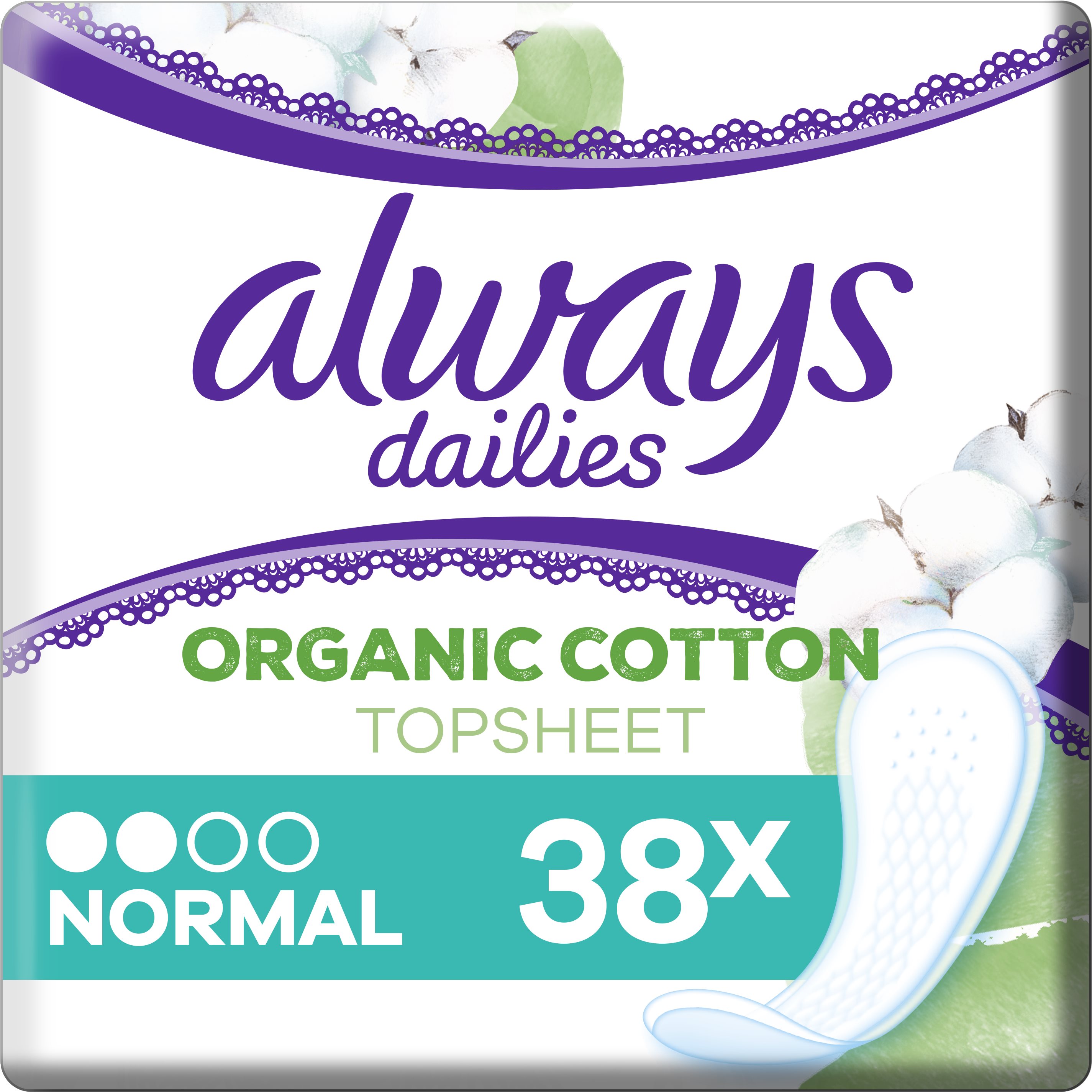 ALWAYS Cotton Protection Normal tisztasági betét, 38 darab