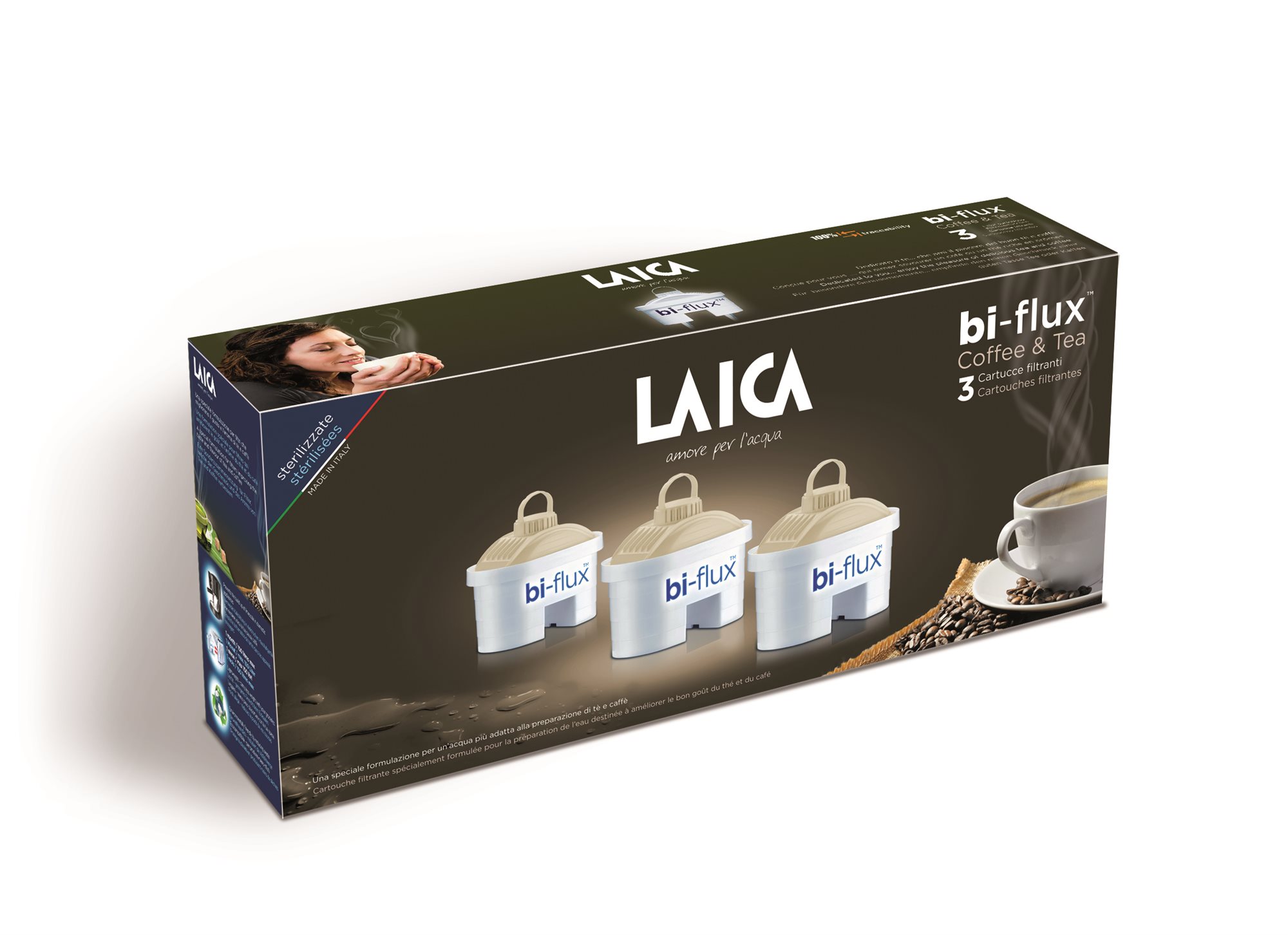 Laica Bi-fluxs Kávé és tea szűrőpatron 3db