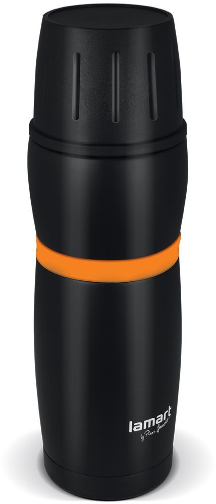 Lamart termosz 480ml fekete/narancssárga CUP LT4054