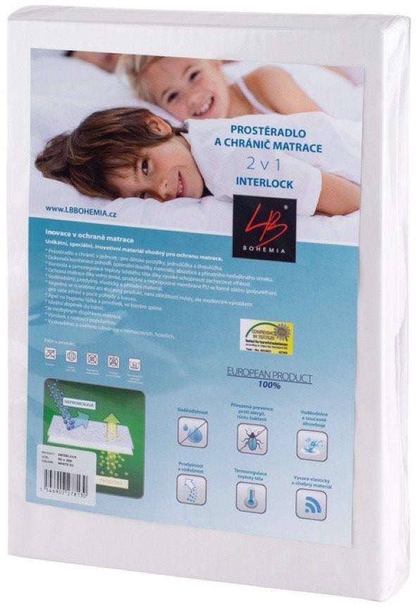 INTERLOCK®2in1 160x200 cm matracvédő 20 cm-ig terjedő matracok számára