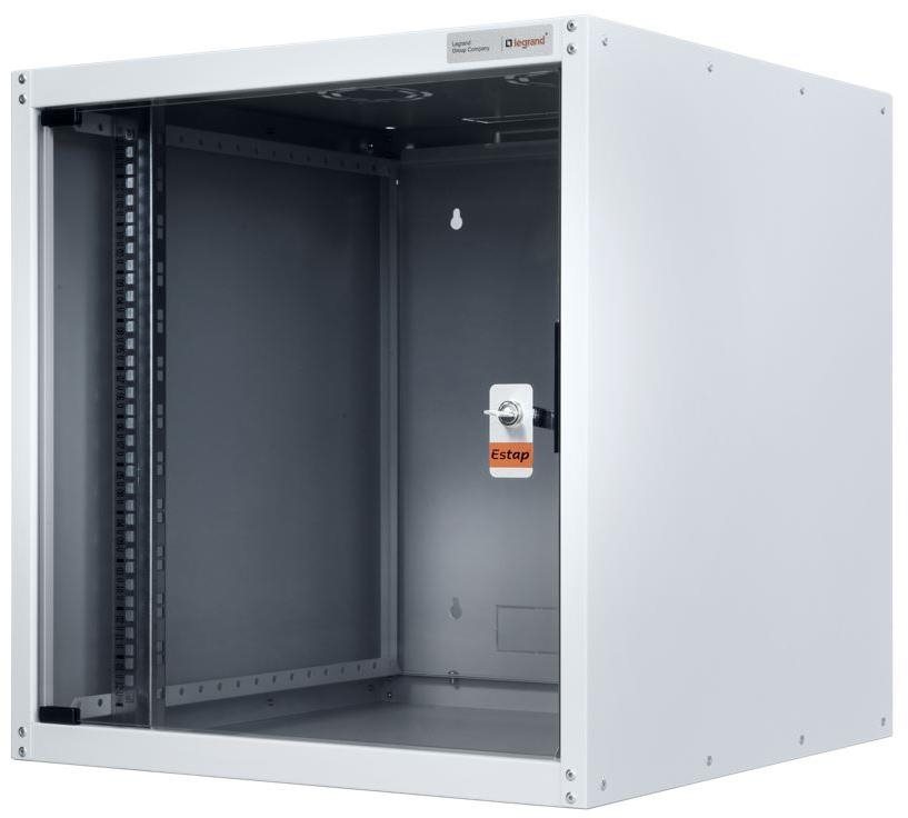 Legrand EvoLine falra szerelhető adattároló szekrény 7U, 600x600mm, 65 kg, üvegajtó