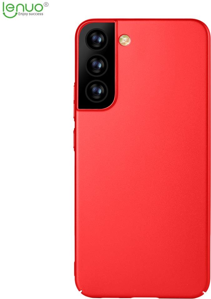 Lenuo Leshield Tok a Samsung Galaxy S22+ 5G készülékhez, piros