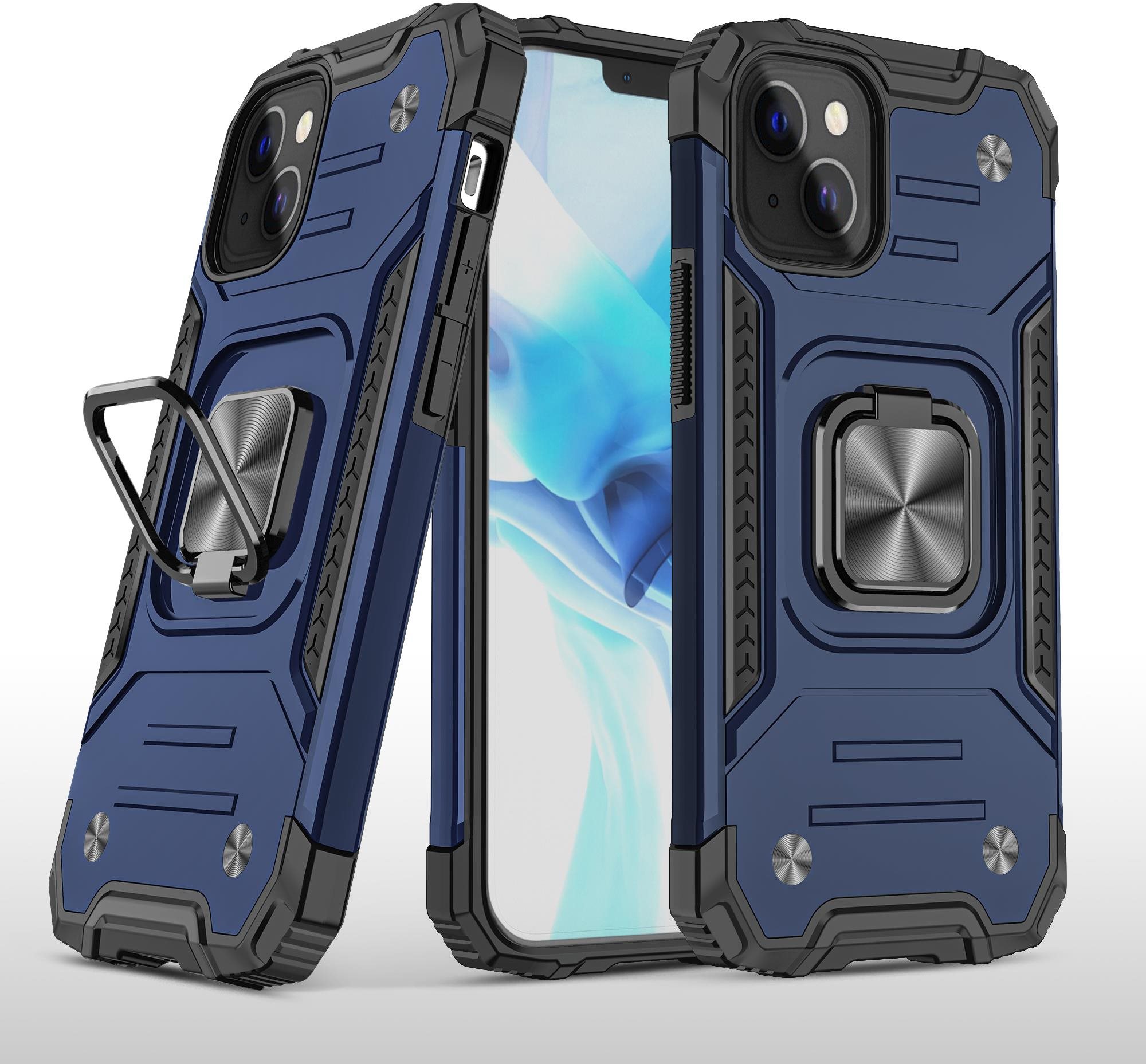 Lenuo Union Armor tok iPhone 14 készülékhez, kék