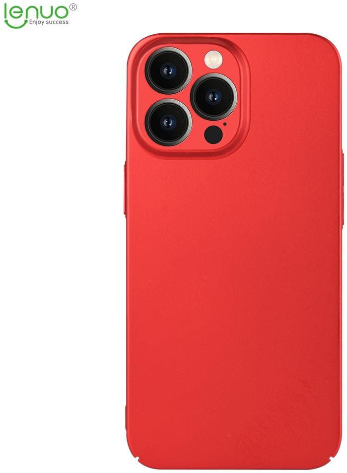Lenuo Leshield tok iPhone 14 Pro készülékhez, piros