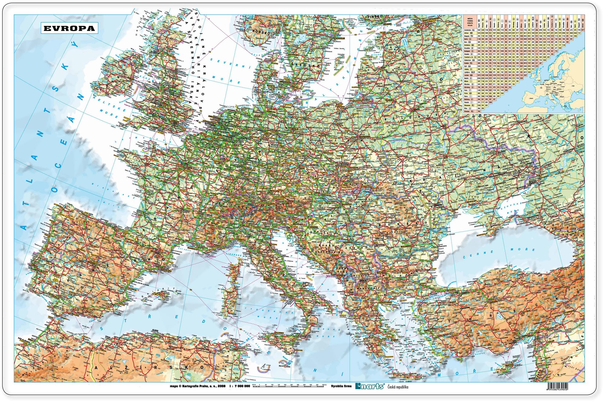 LINARTS térképpel EURÓPA