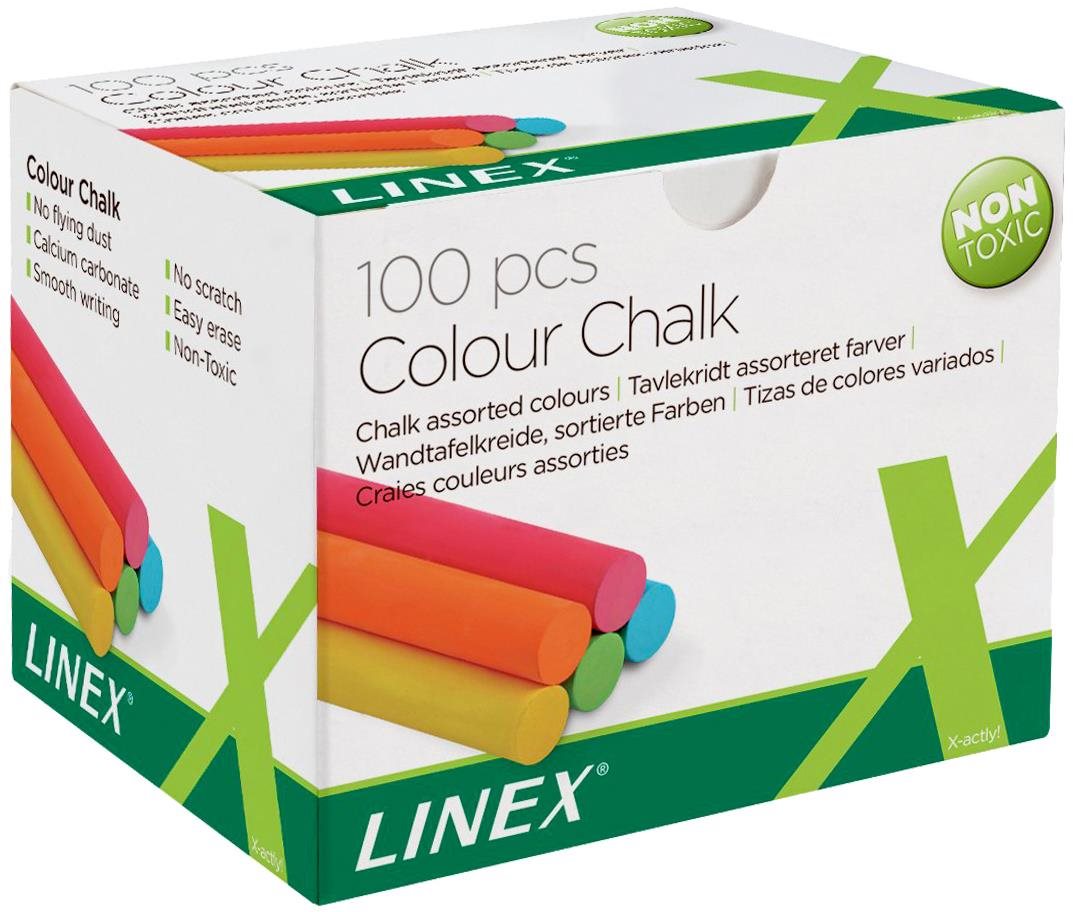 Linex színes, kerek - 100 db-os csomag