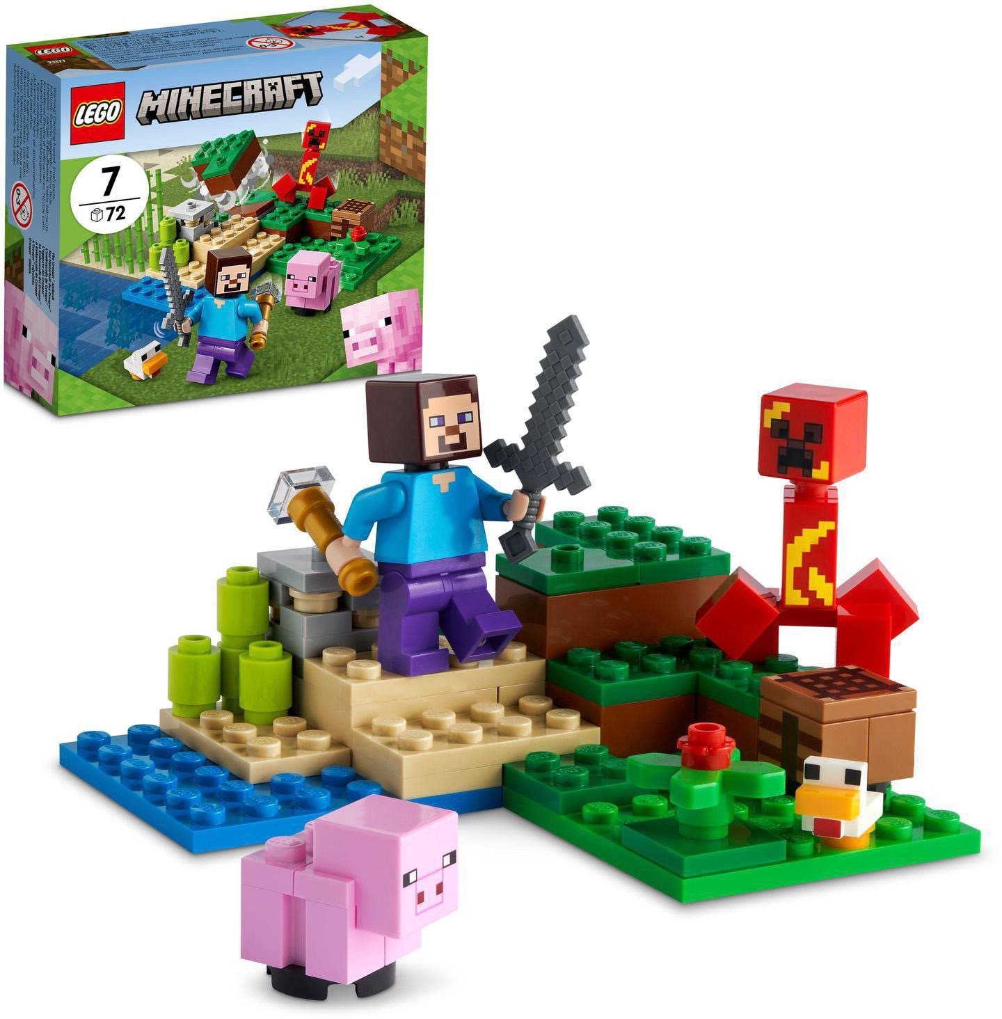 LEGO® Minecraft® 21177 A Creeper rajtaütés