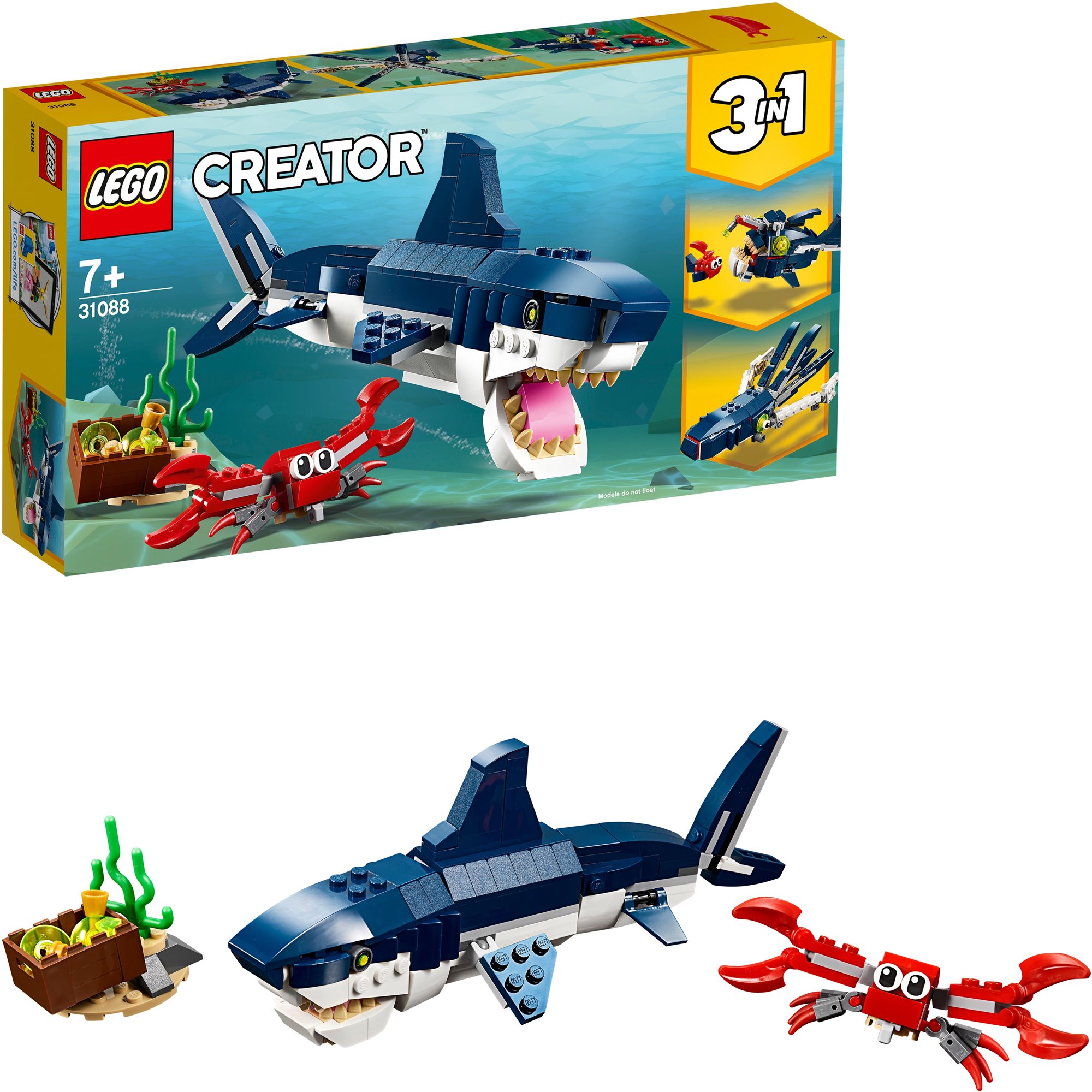 LEGO Creator Mélytengeri lények 31088