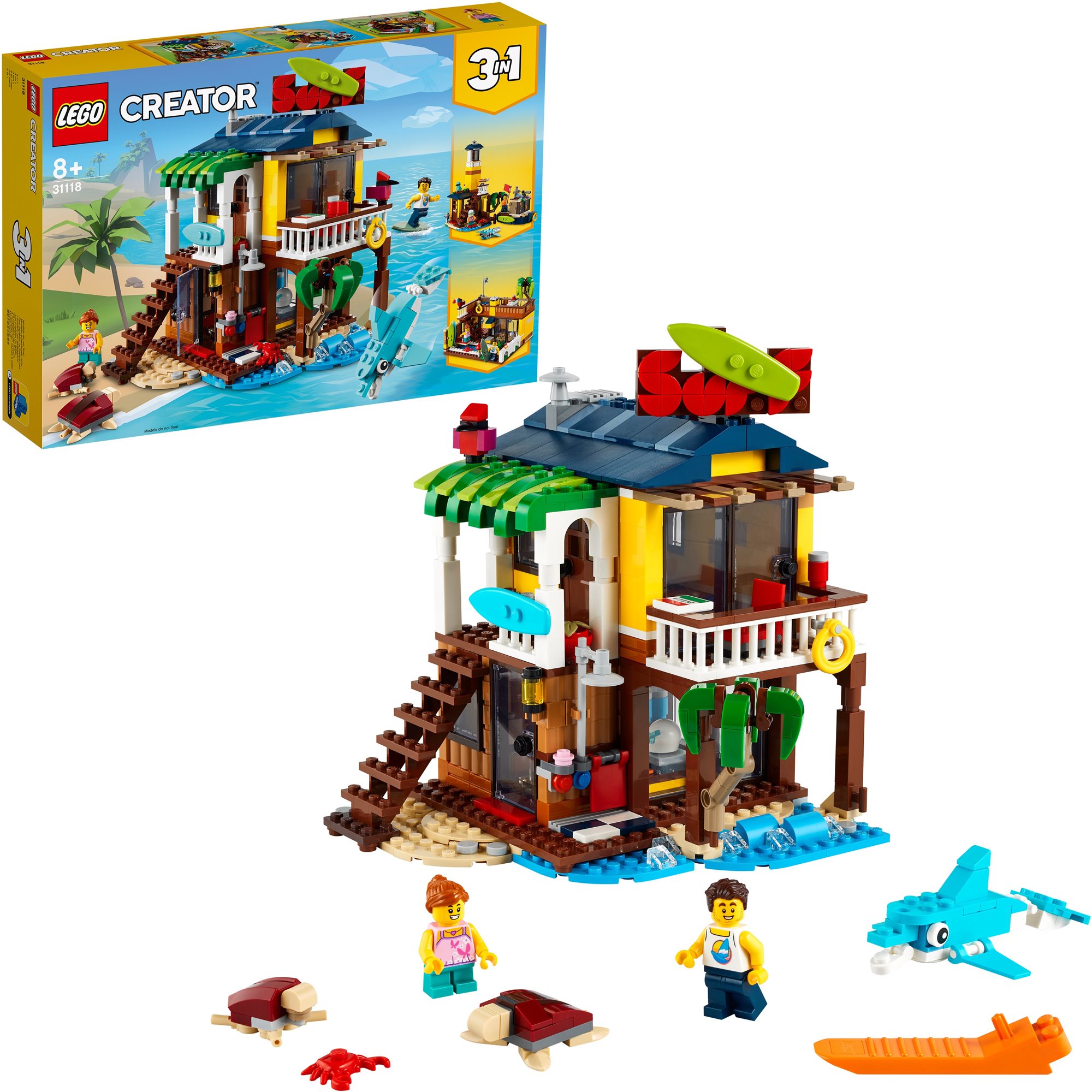 LEGO® Creator Tengerparti ház szörfösöknek 31118
