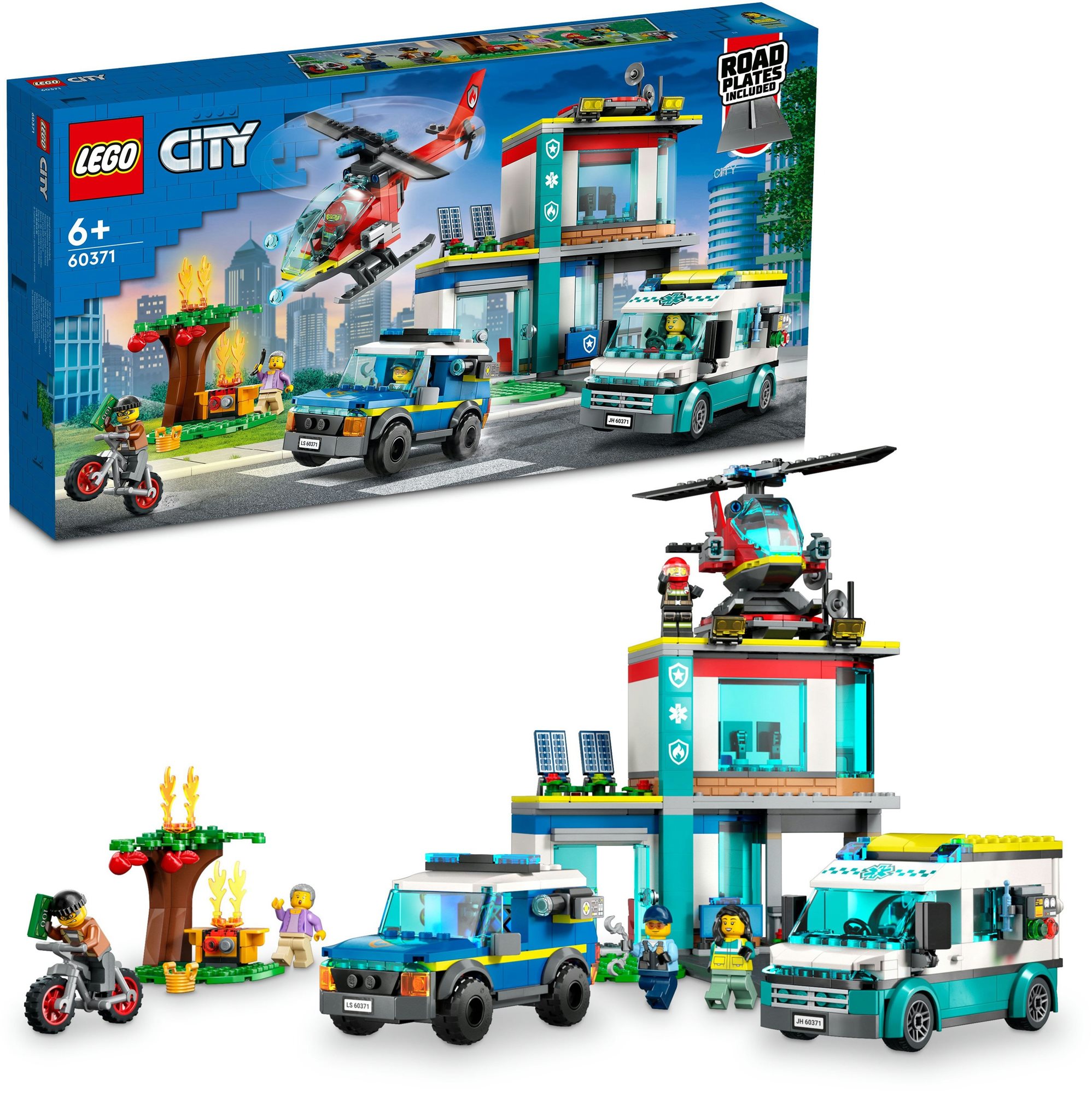 LEGO® City Mentő járművek központja 60371