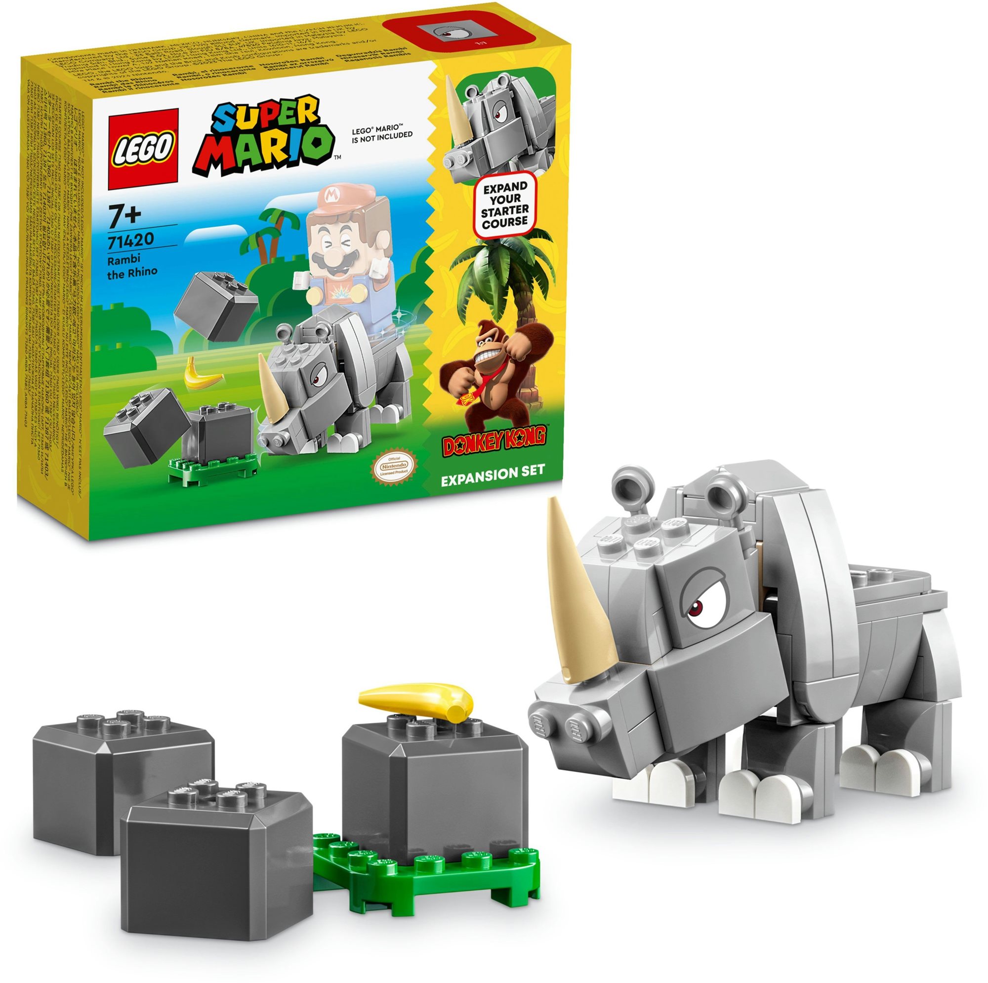 LEGO® Super Mario™ 71420 Rambi az orrszarvú kiegészítő szett