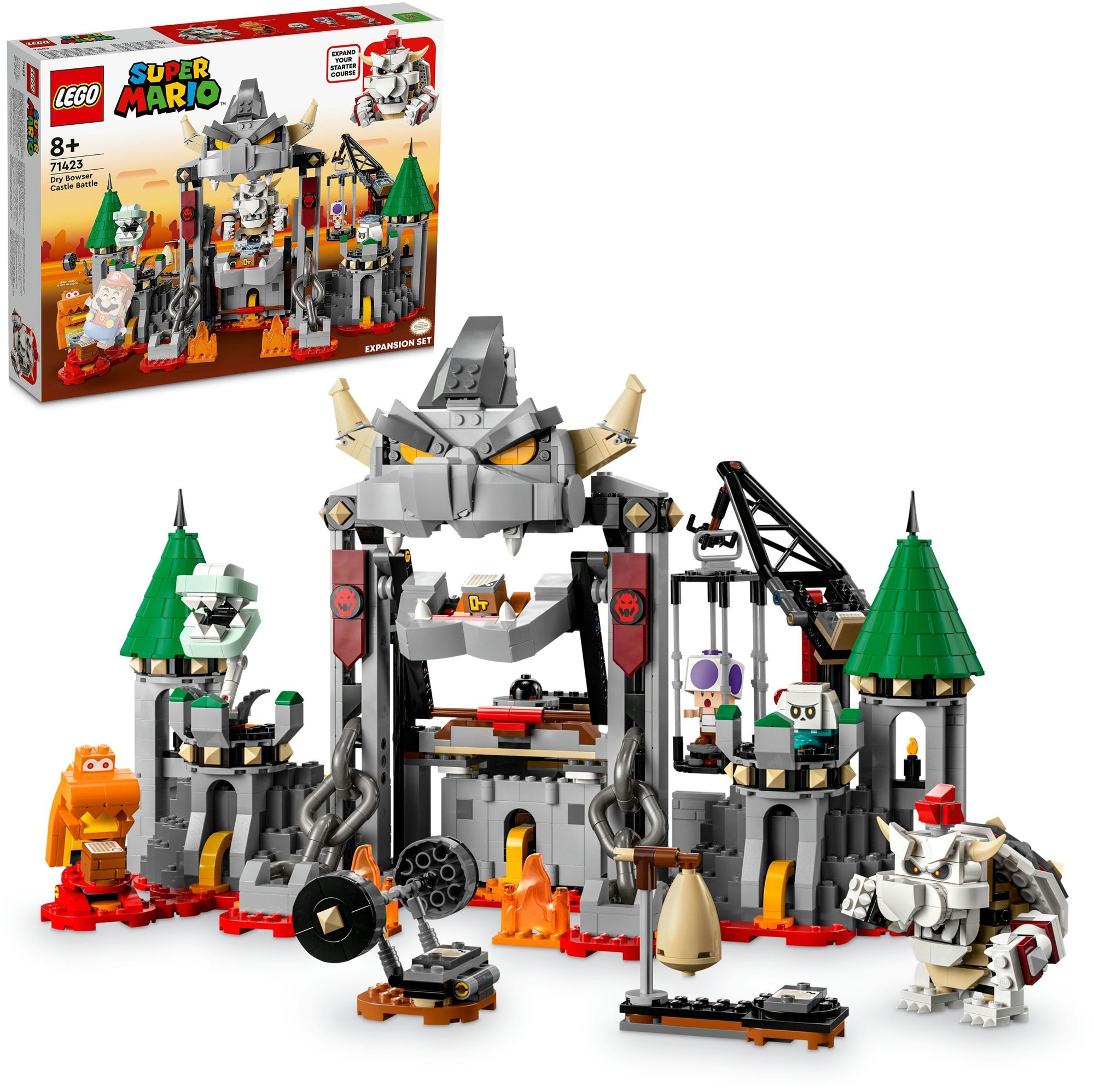 LEGO® Super Mario™ 71423 Csata Dry Bowser kastélyában kiegészítő szett