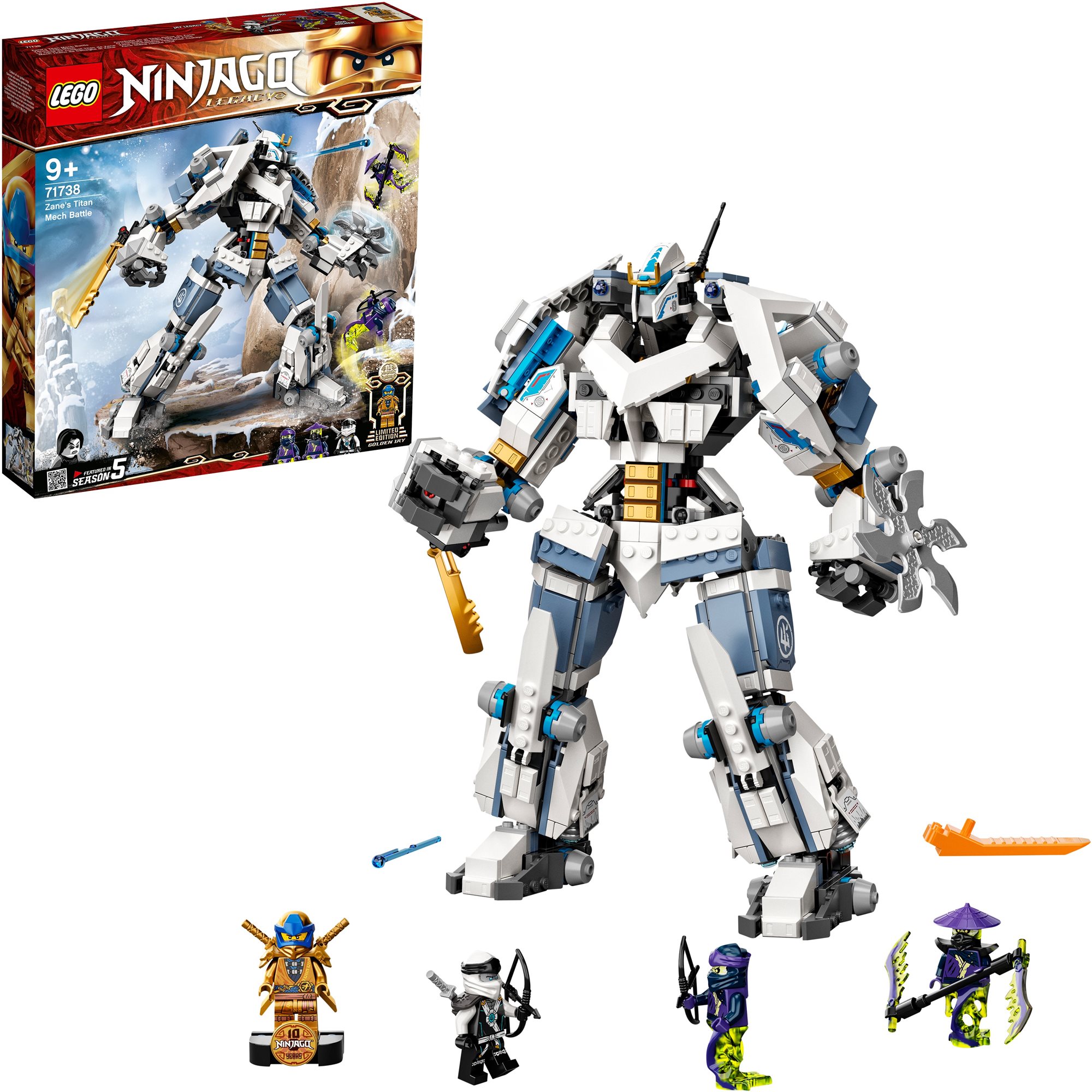 LEGO Ninjago Zane mechanikus Titánjának csatája 71738