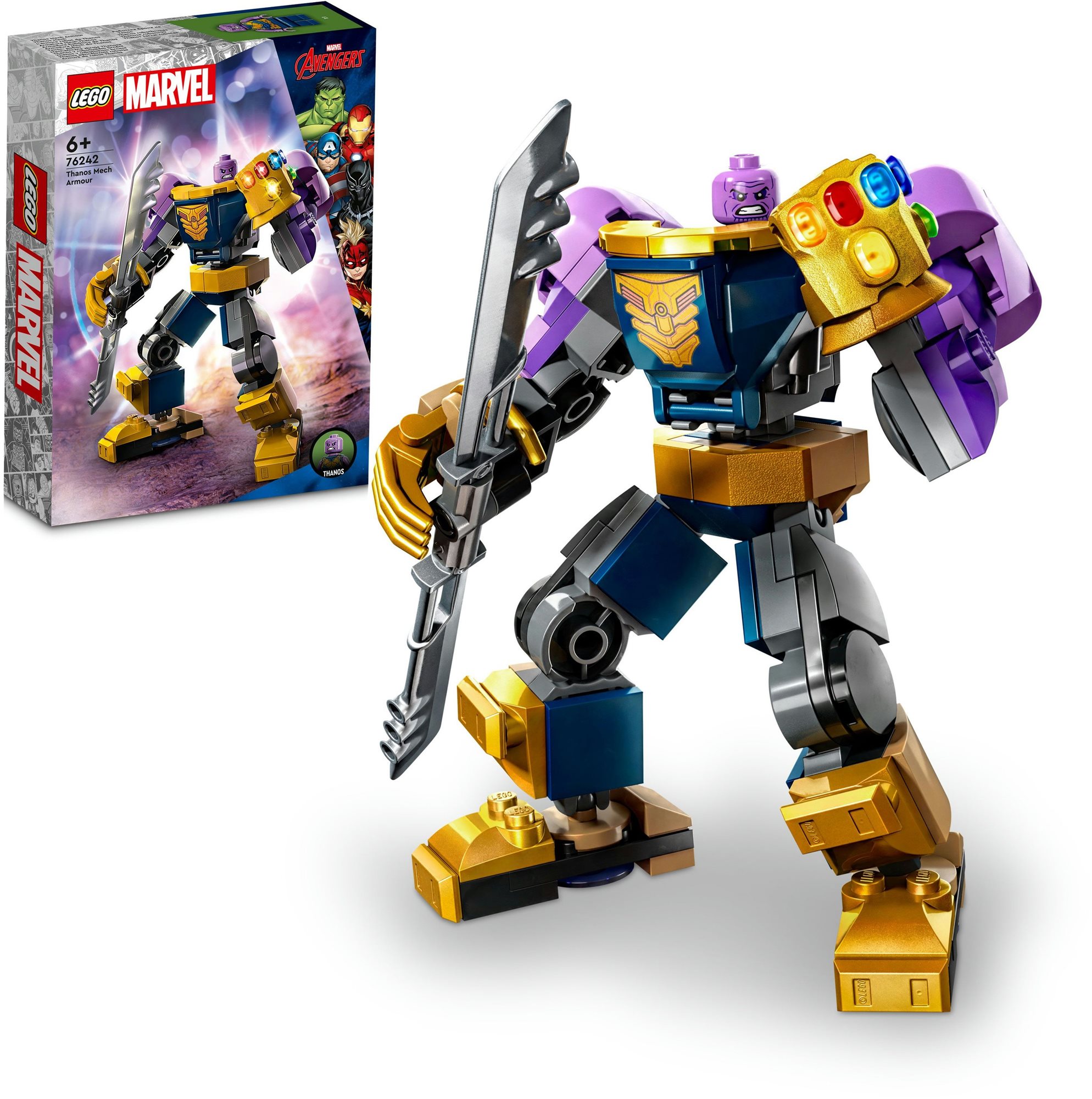 LEGO® Marvel Thanos páncélozott robotja 76242