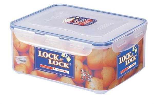 Lock&Lock élelmiszertároló doboz - téglalap alakú, 5,5 literes