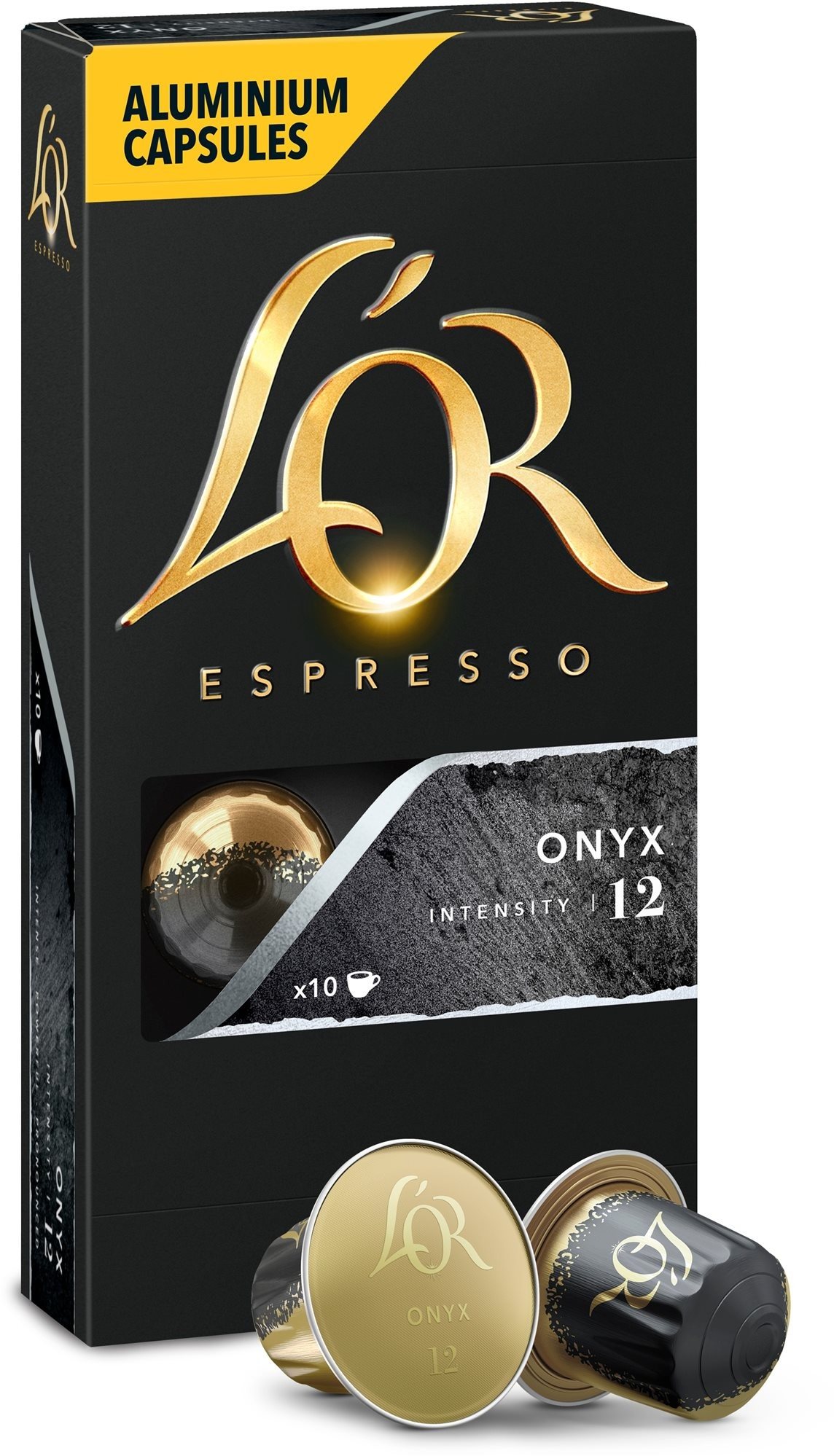 Kávékapszula L'OR Espresso Onyx 10db, alumínium