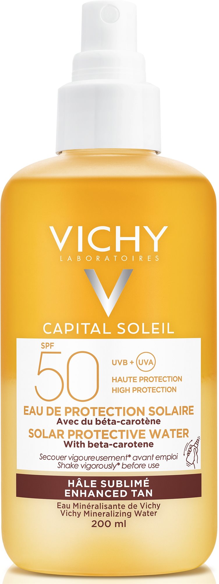 Napozó spray VICHY Capital Soleil Protective Spray Beta-Carotene SPF 50 200ml