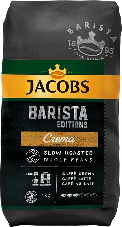 JACOBS Barista Crema, szemes kávé, 1000 g