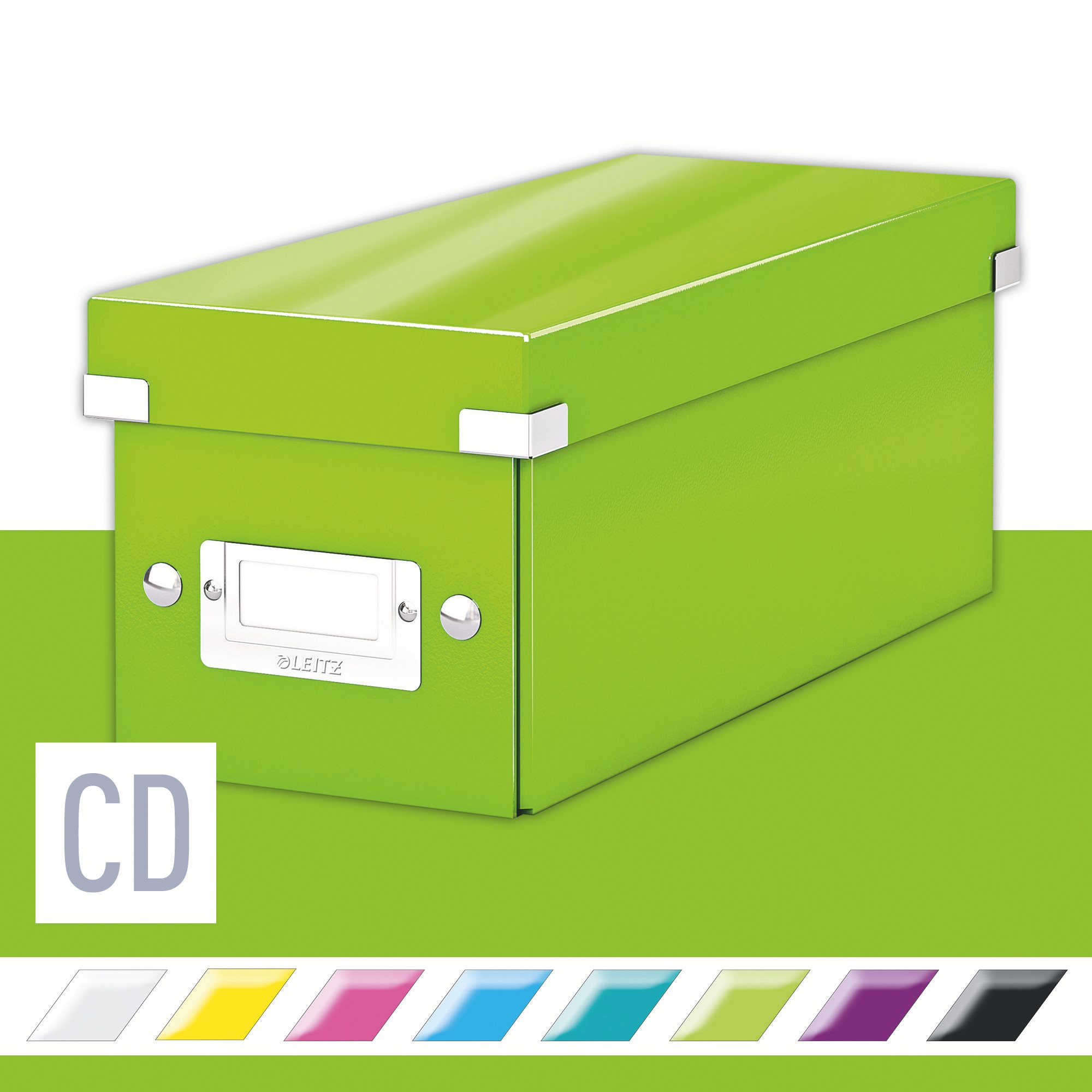 CD Disc zöld fedeles tárolódoboz, hossz 35 cm - Leitz