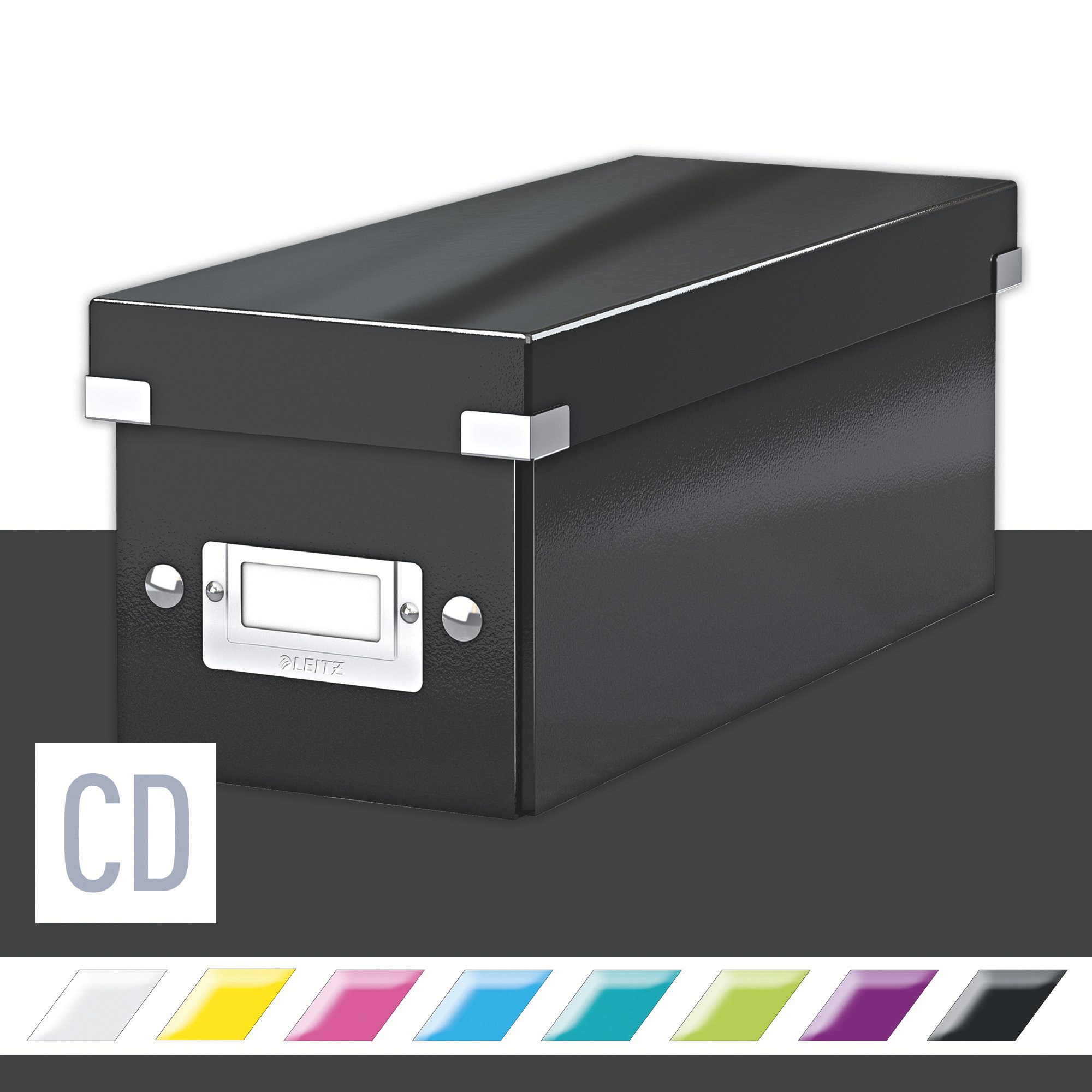 CD Disc fekete fedeles tárolódoboz, hossz 35 cm Click&Store - Leitz