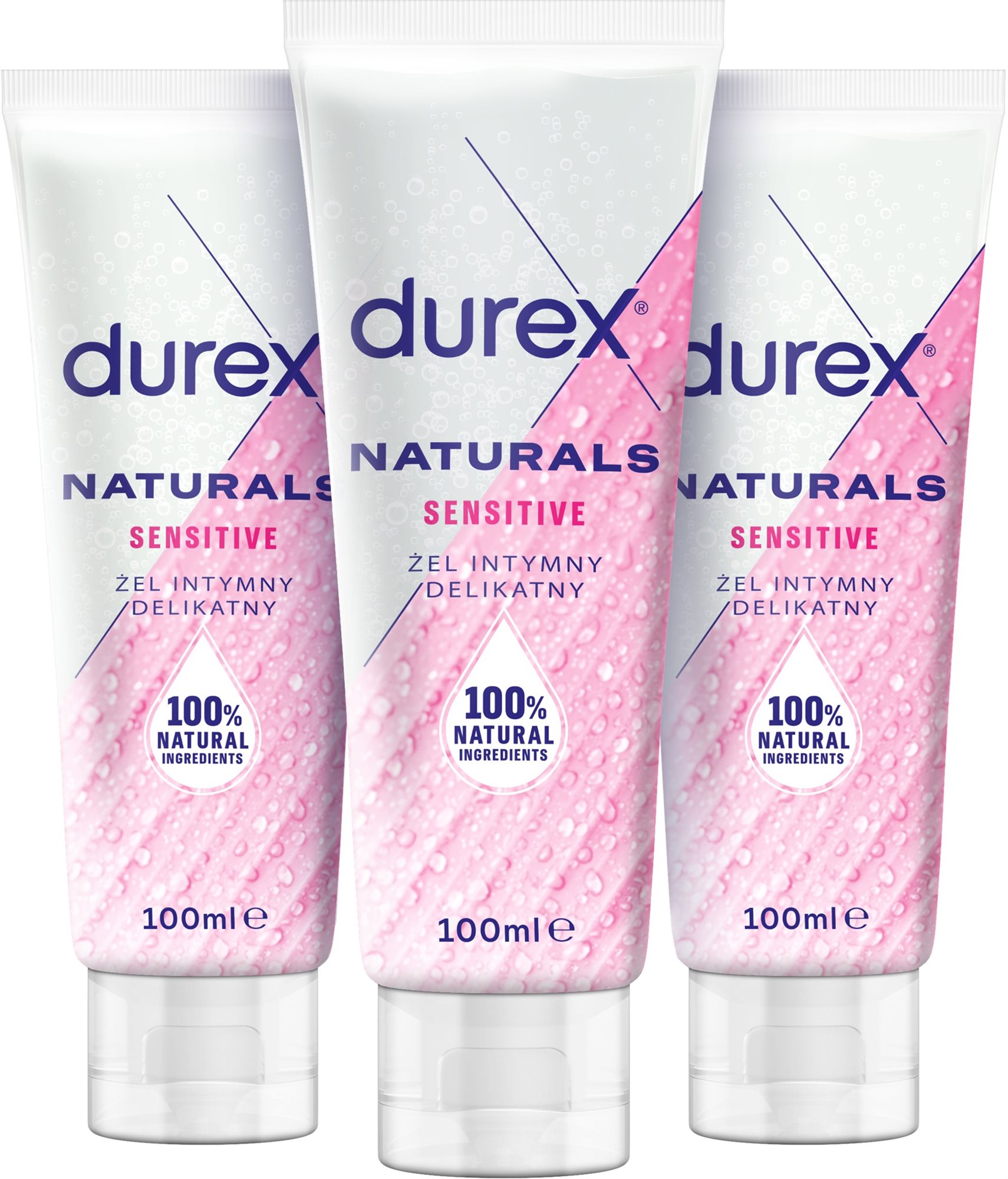 DUREX Naturals Sensitive 3× 100 ml