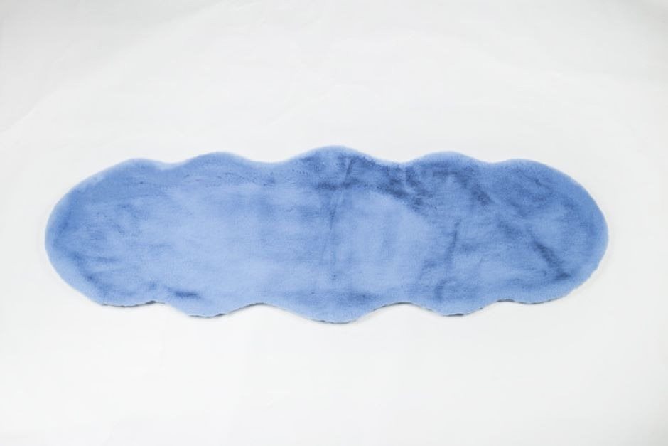 Szőnyegkivágás 55x160 cm kék