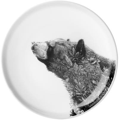Maxwell & Williams tányér 20 cm MARINI FERLAZZO, Ázsiai fekete medve, 20 cm